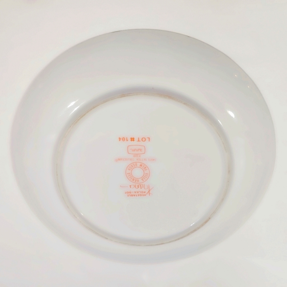 Vintage Franci Taste Setter Vegetable Polkadot Small Dishes Villa Vanilla - Picture 10 of 15